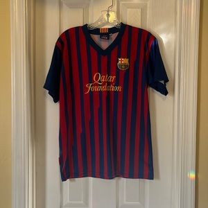 Barcelona Messi Jersey, youth size 14 = women’s small